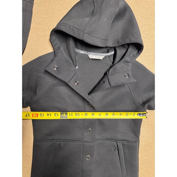 The North Face‎ Womens Black Hooded Snap Front Jacket XS - Picture 9 of 9